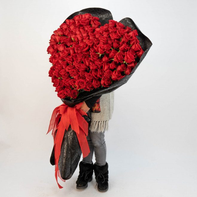 Comprar Ramo Corazón XXXL con 150 rosas rojas Barcelona
