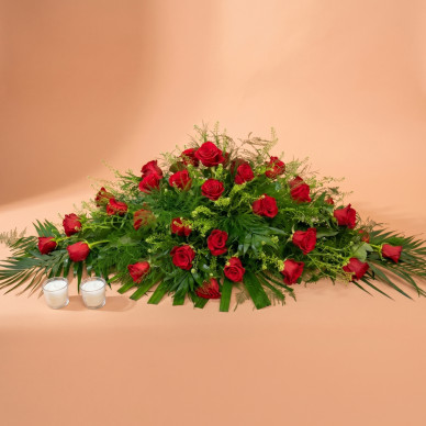 Compra Coixí de Roses a Barcelona | Flors per a Difunts