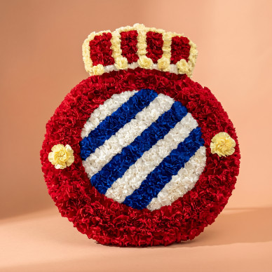 Comprar Plafón funerario del escudo del RCD Español en Barcelona | Plafones, cruces y corazones 2