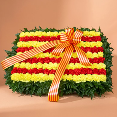 Compra Plafó Funerari Senyera a Barcelona | Flors per a Difunts