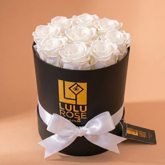Compra Caixa de Roses Preservades LULU Rose a Barcelona | Flors Artificials o Liofilitzades
