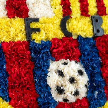 Compra Plafó Funerari de l'Escut del Barça a Barcelona | Flors per a Difunts