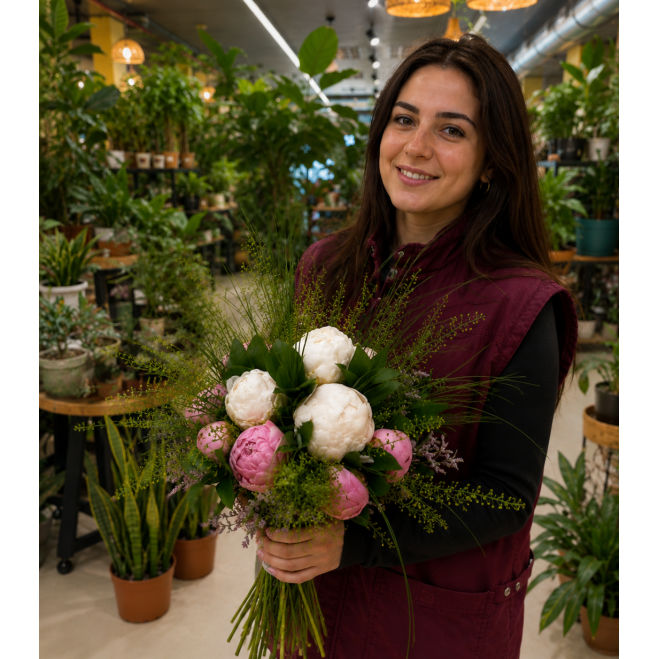 Comprar Bouquet de peonia a Barcelona | Flors de Primavera