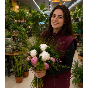Comprar Bouquet de peonia a Barcelona | Flors de Primavera