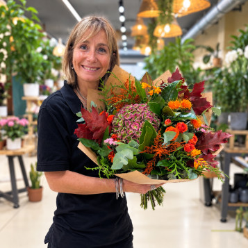 Ramo Miriam Otoñal con Hortensia | Flores Navarro Barcelona