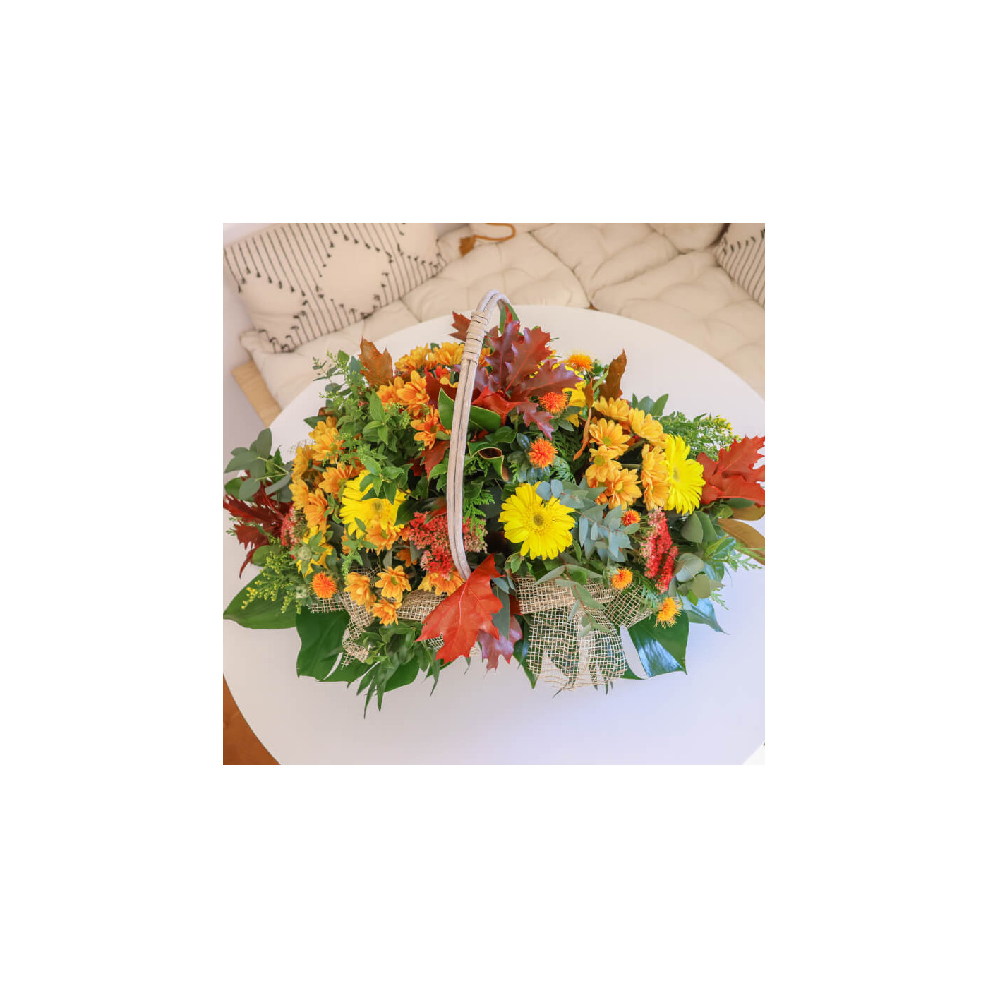 Comprar Cistella deluxe amb flors de tardor Barcelona