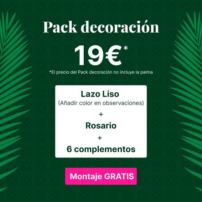 Comprar Pack decoración palma mediana Barcelona