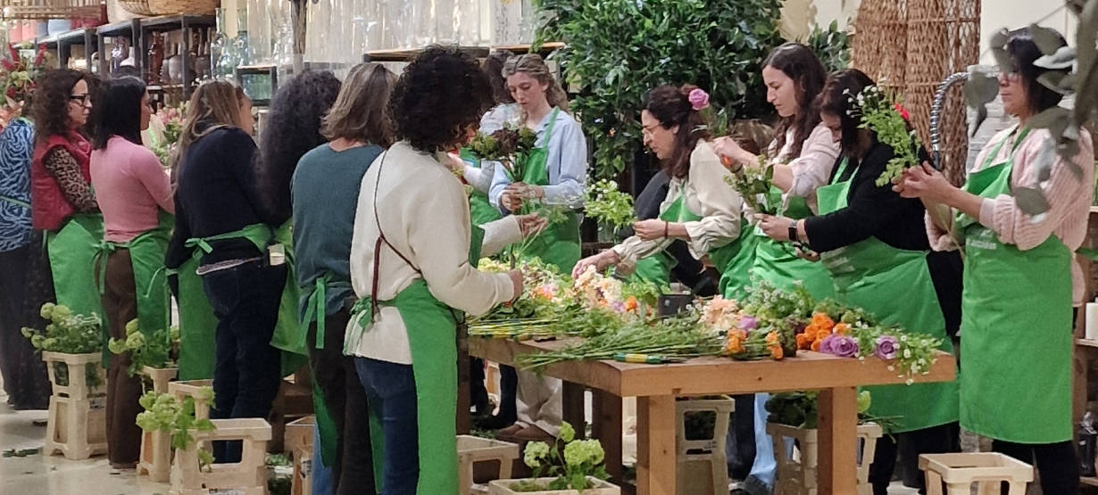¿Cómo fue nuestro Taller floral de Bouquets en Barcelona?