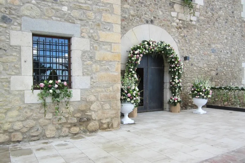 Arco floral jardín boda - Barcelona