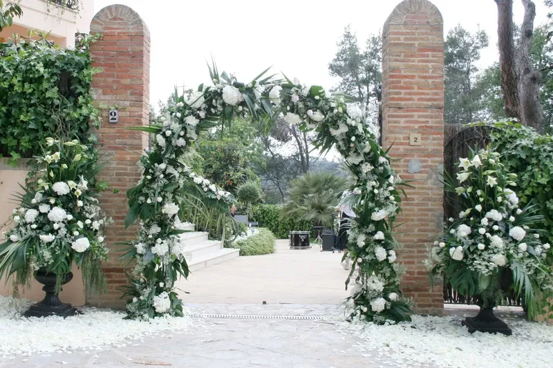 Decoración floral estilo boho para boda - Barcelona