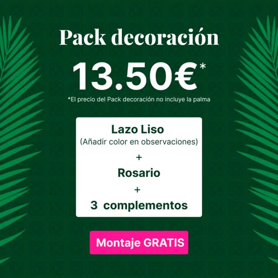 Pack decoración palma pequeña