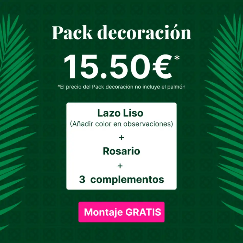 Pack decoración palmón pequeño