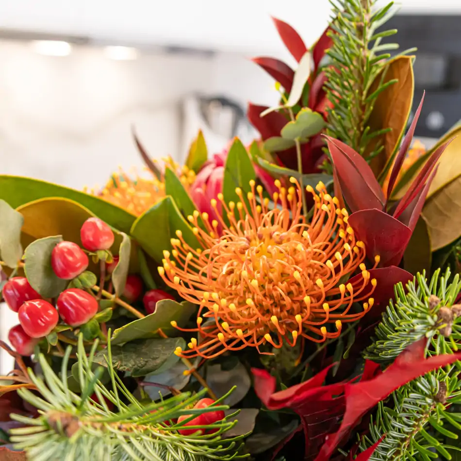 Bouquet navideño leuco