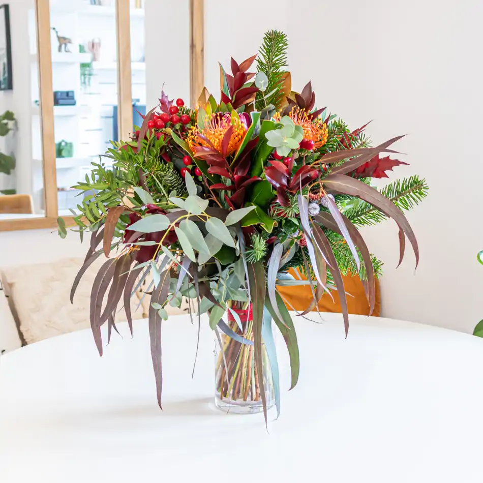 Bouquet navideño leuco