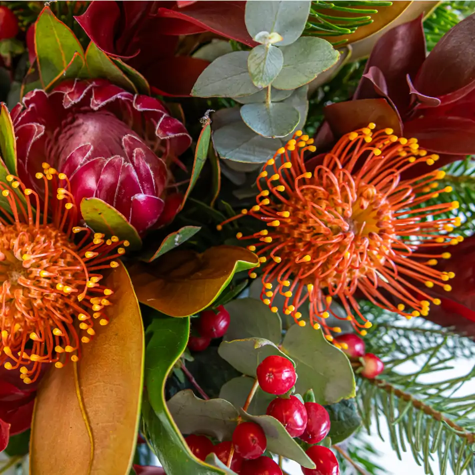 Bouquet navideño leuco