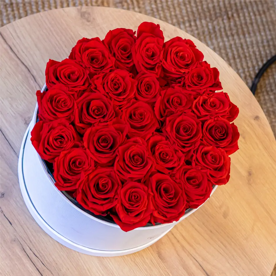 Caixa Luxe amb 25 Roses Liofilitzades