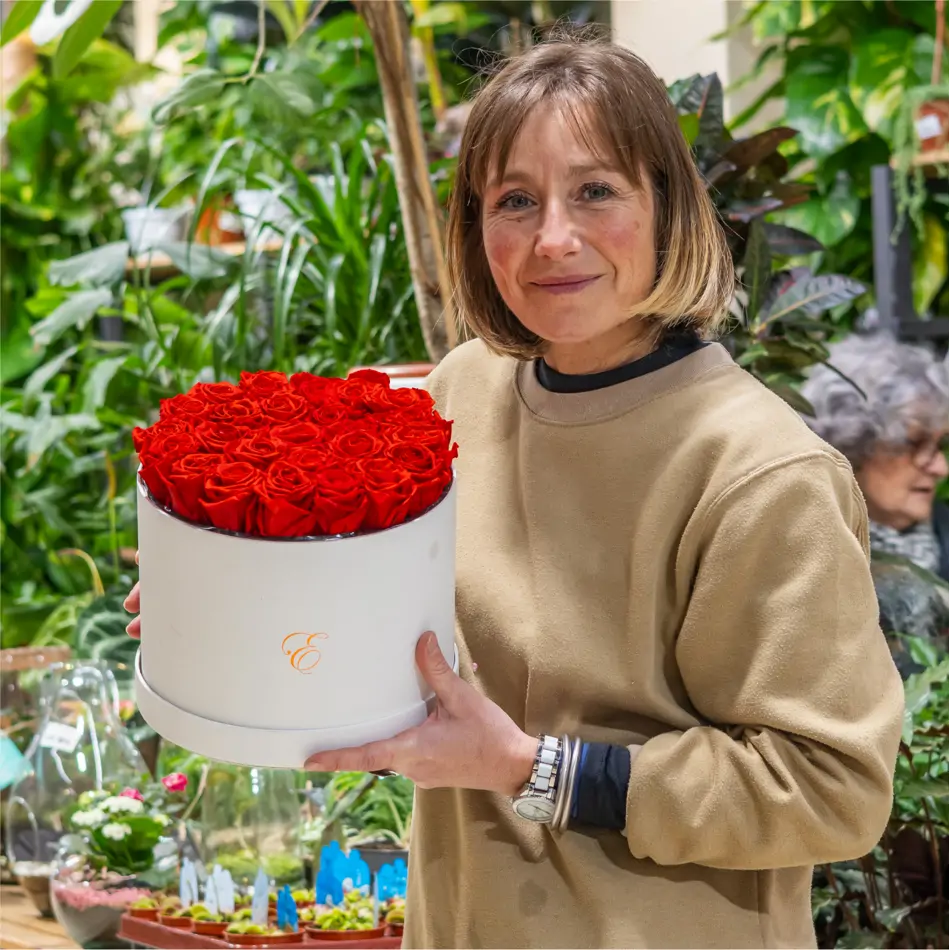 Caixa Luxe amb 25 Roses Liofilitzades