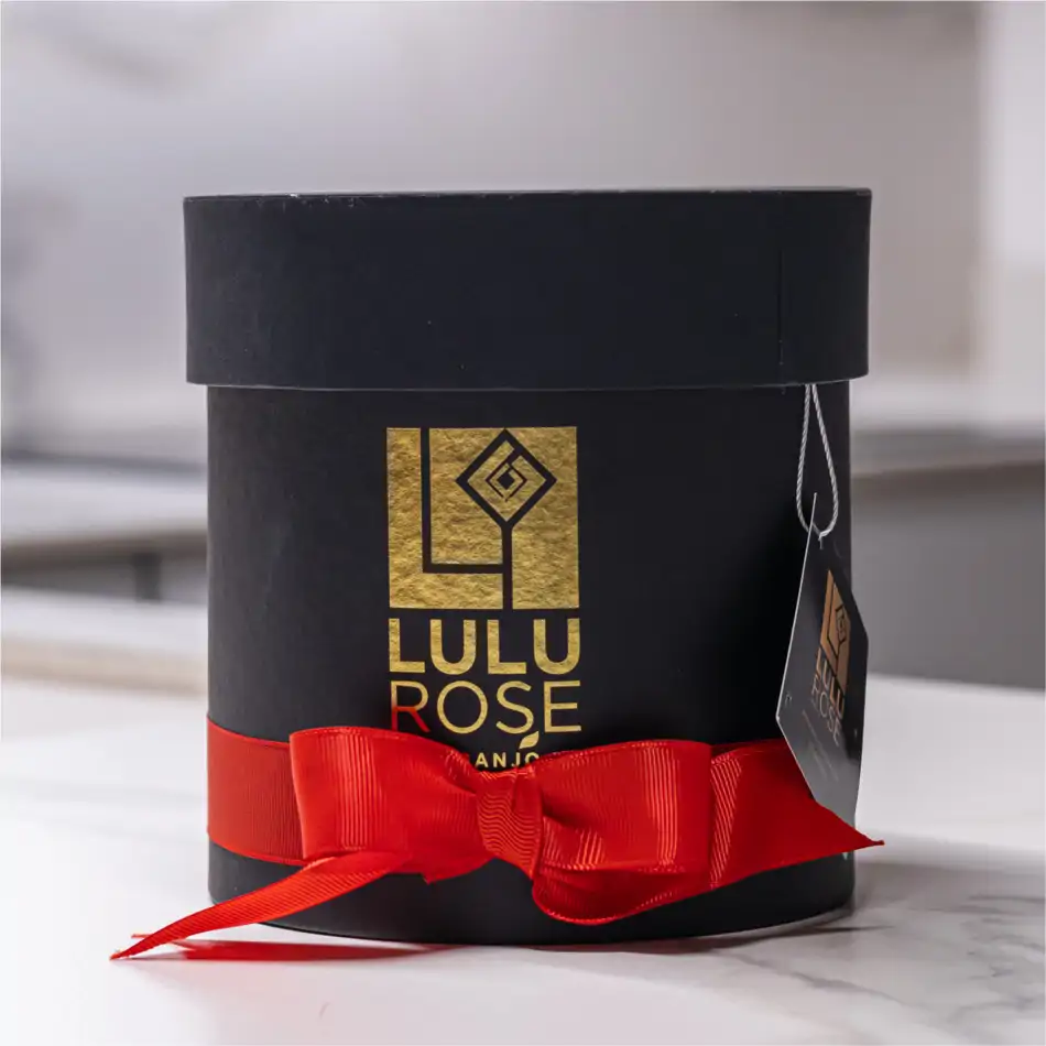 Caja de Rosas Preservadas - Lulu Rose Regalo Elegante para San Valentín.Sv12