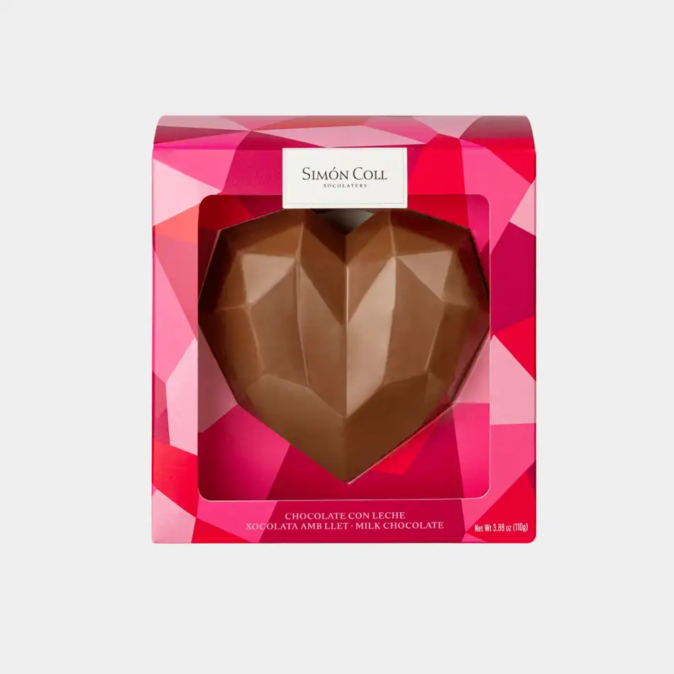 Corazón 3D Chocolate con Leche 110g