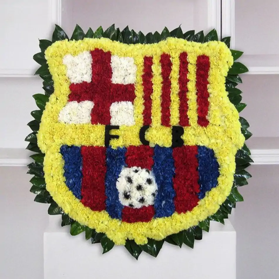 Plafón funerario del escudo del barça