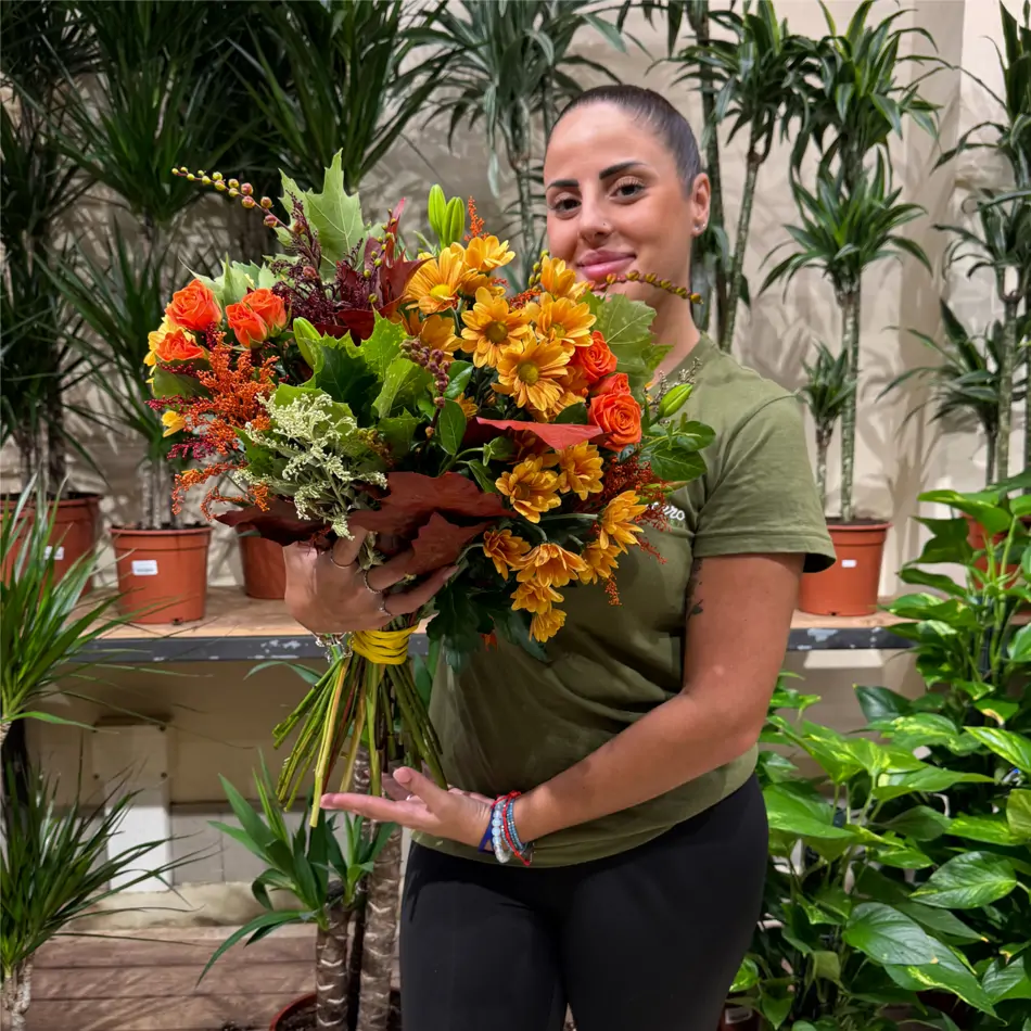 Ram de flor variada de tardor
