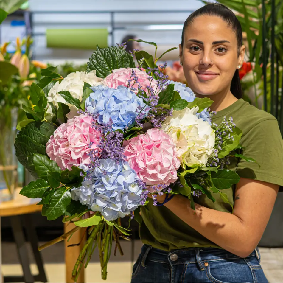 Ramo hortensias