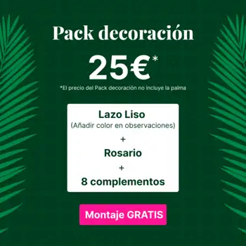 Comprar Pack decoración palma grande en Barcelona