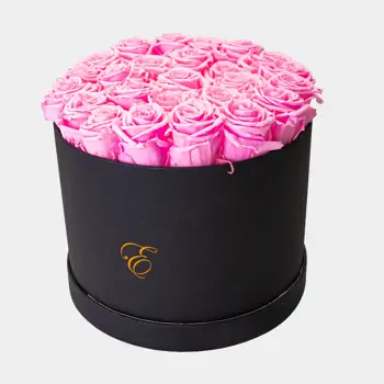 Comprar Caixa 25 roses roses preservades a Barcelona