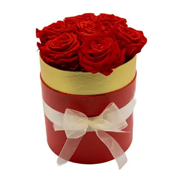 Comprar Capsa de roses preservada petita a Barcelona