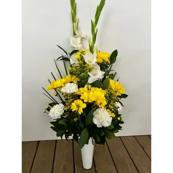 Comprar Cono de flor natural Superior en tonalitats blanques i grogues a Barcelona